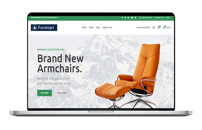 Chairs Shop Divi Website Design