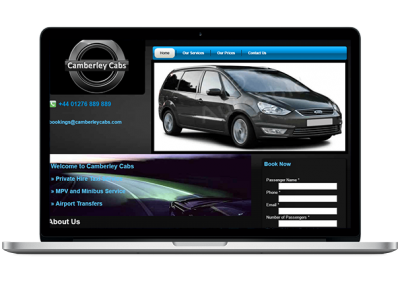 Minicab Divi Website Design