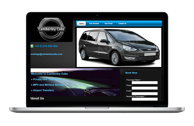 Minicab Divi Website Design