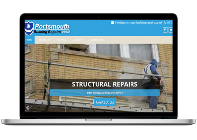 Building Repairs Website Design