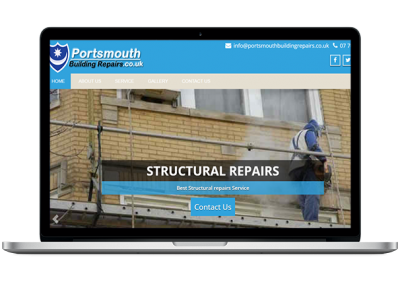 Building Repairs Divi Website Design