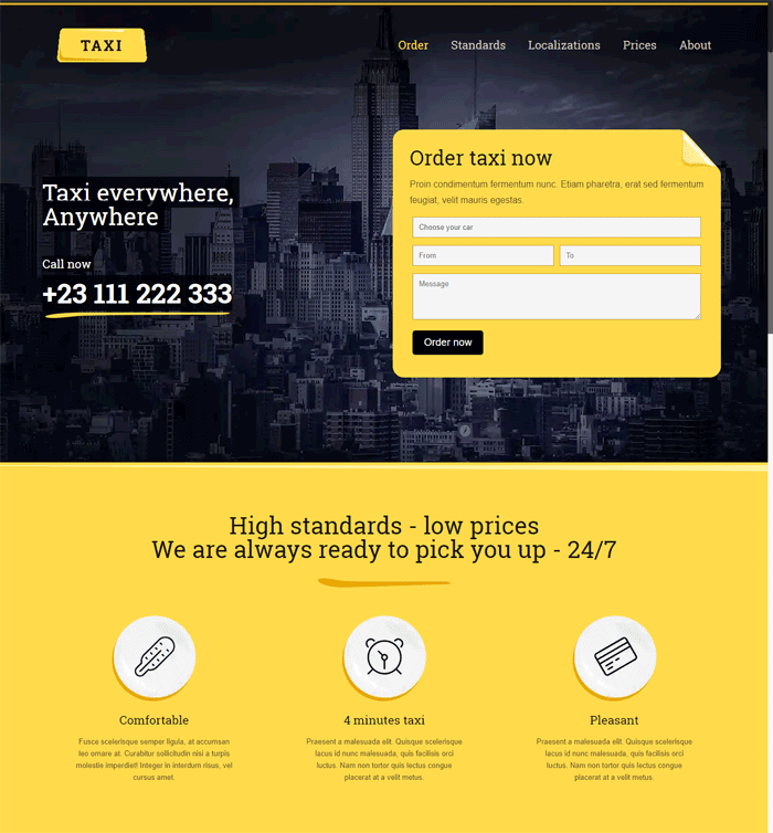 Taxi Website Design | Divi Websites