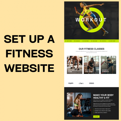 SET UP A FITNESS WEBSITE