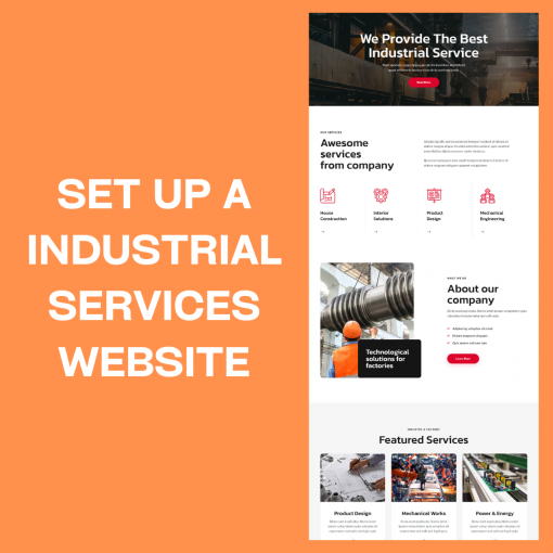 SET UP AN INDUSTRIAL SERVICES WEBSITE