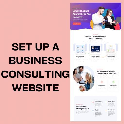 SET UP A BUSINESS CONSULTING WEBSITE