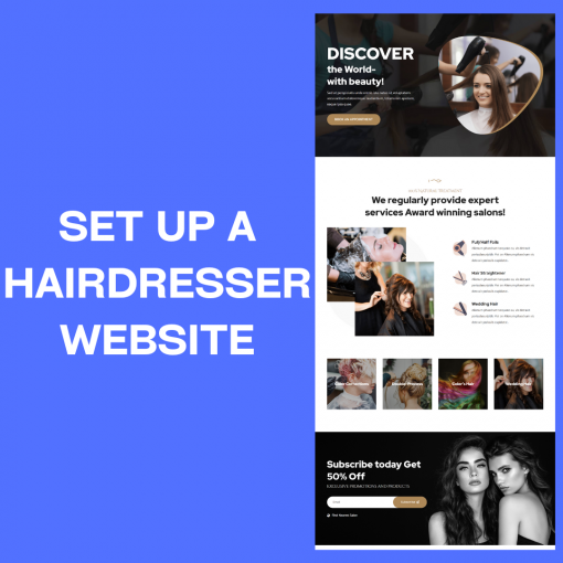 SET UP A HAIRDRESSER WEBSITE