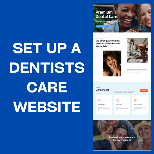 SET UP A DENTIST WEBSITE