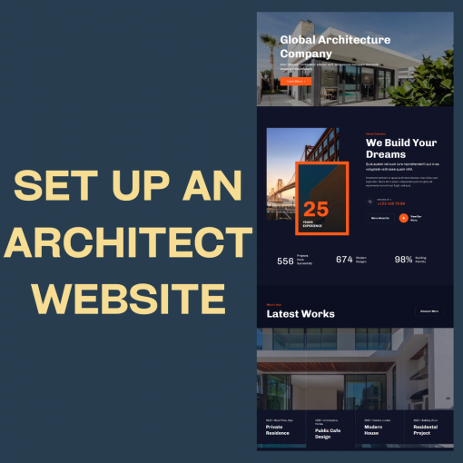 SET UP AN ARCHITECTS WEBSITE