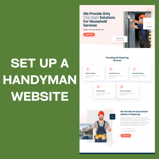 SET UP A HANDYMAN WEBSITE
