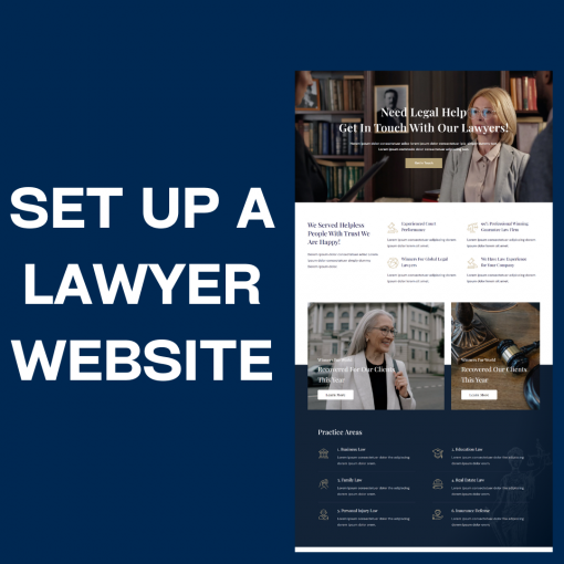 SET UP A LAWYER WEBSITE