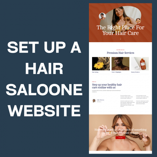 SET UP A HAIR SALOON WEBSITE