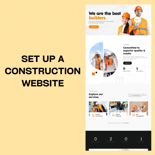 SET UP A CONSTRUCTION WEBSITE